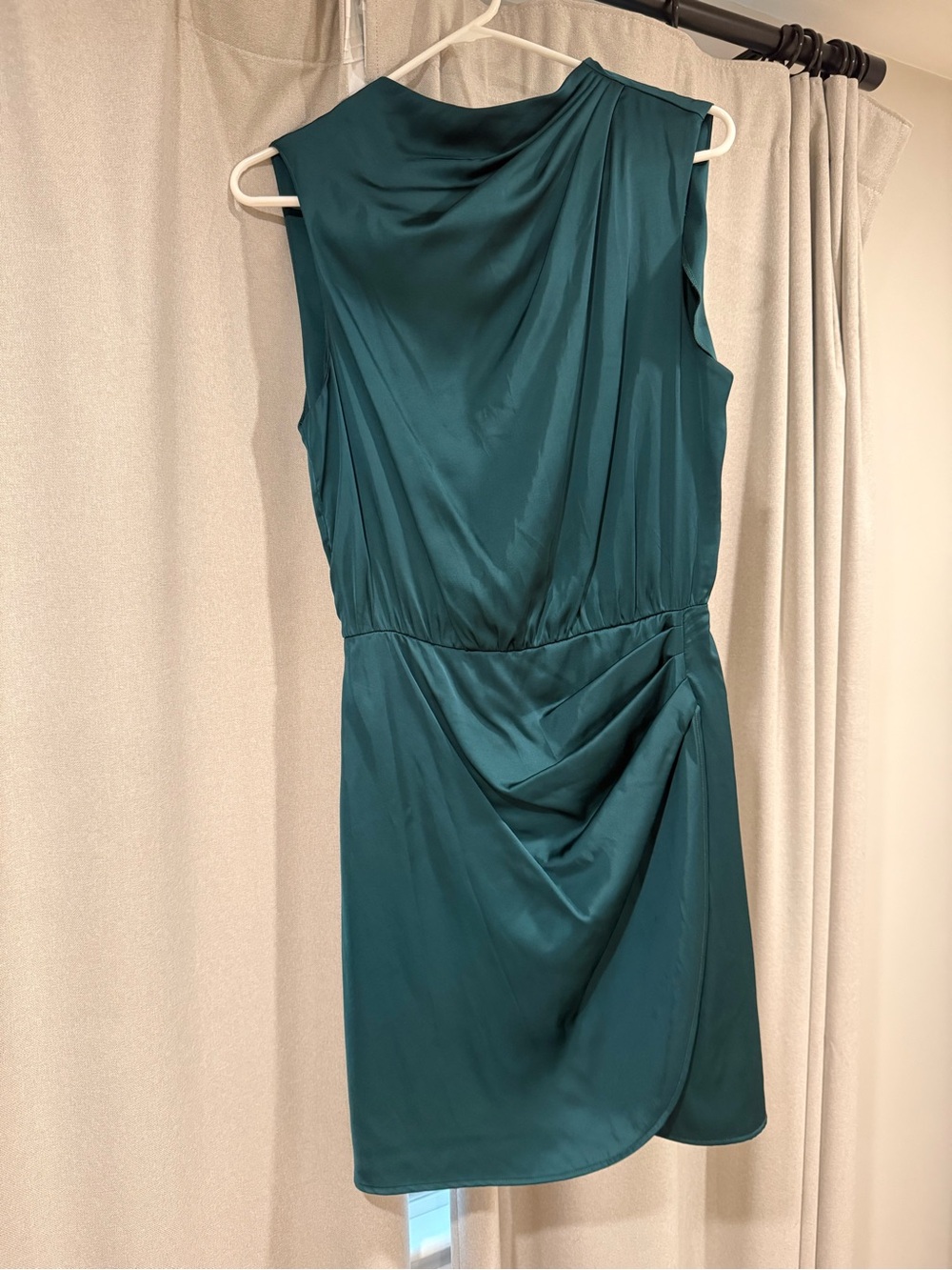 Abercrombie & Fitch Teal Satin Dress